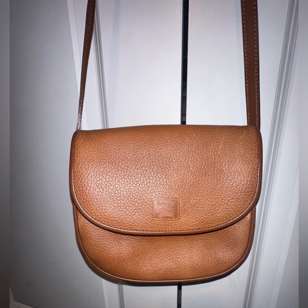 BURBERRY LEATHER CROSSBODY BAG WITH NOVACHECK PATTERN INSIDE